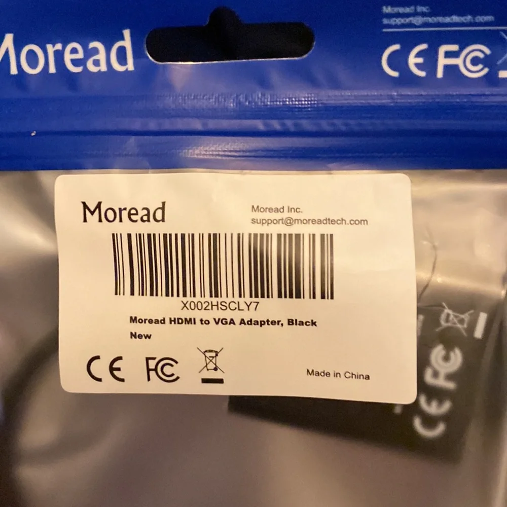 More raid HDMI two VGA adapter in black brand new never used